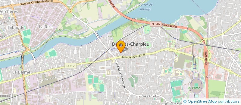 localisation de l'entreprise MADAME CYRIELLE SEGUIN  DECINES-CHARPIEU