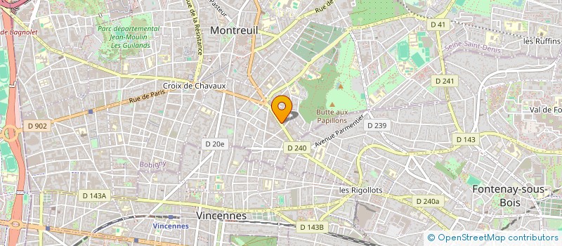 localisation de l'entreprise MADAME CYRIELLE THOMAS à MONTREUIL
