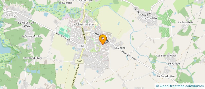 localisation de l'entreprise MADAME CYRIELLE TOUILLIER  LA CHEVROLIERE