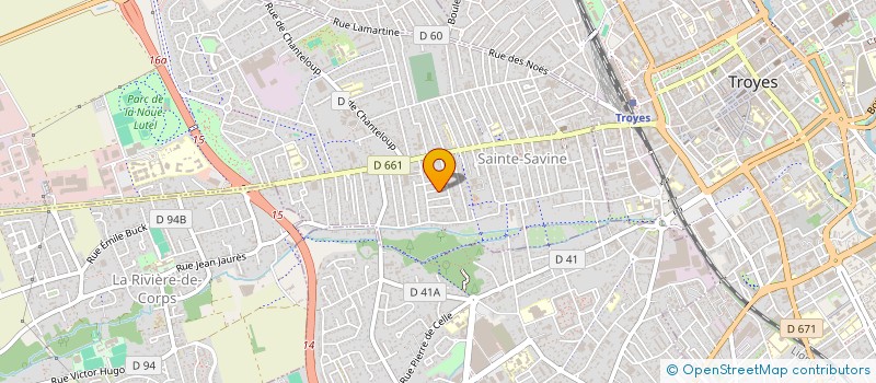 localisation de l'entreprise MADAME CYRIELLE TRECHEREL  SAINTE-SAVINE