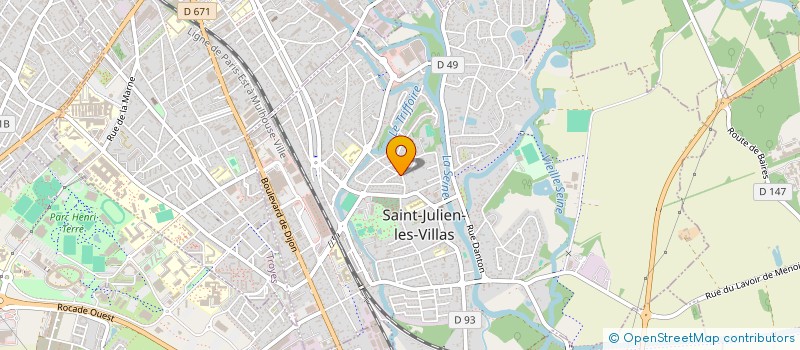 localisation de l'entreprise MADAME CYRIELLE VAUCOIS  SAINT-JULIEN-LES-VILLAS