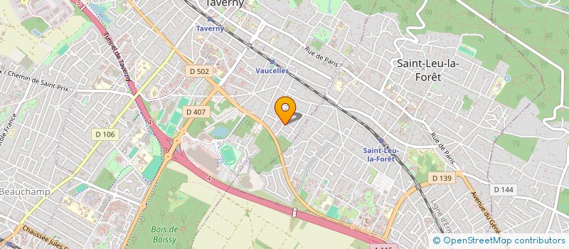 localisation de l'entreprise MADAME CYRIELLE YVERT  TAVERNY