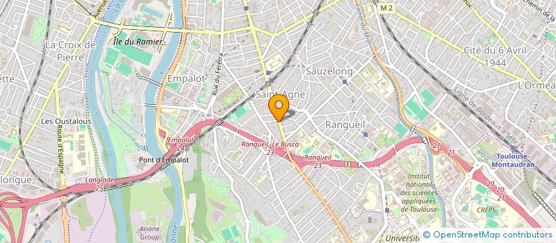 localisation de l'entreprise MADAME CYRILE CURAT à TOULOUSE