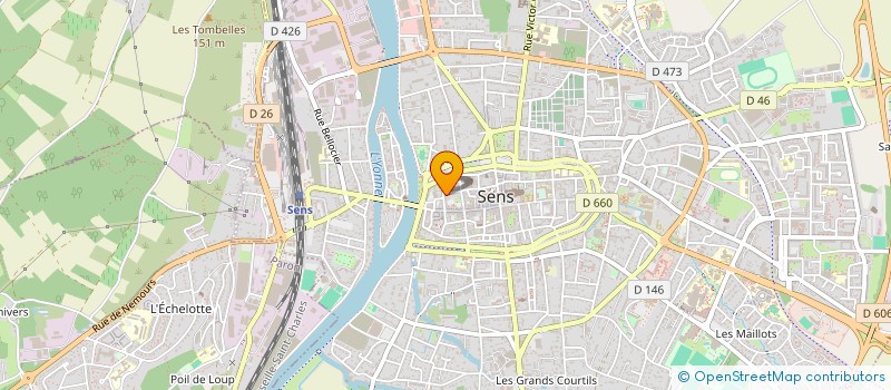 localisation de l'entreprise MADAME CYRILLE BARREAU  SENS