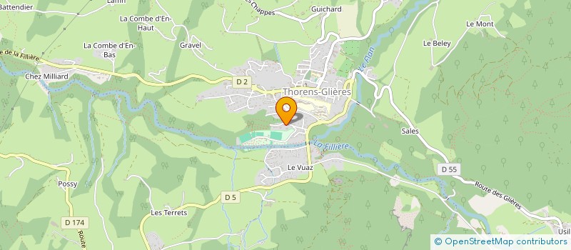 localisation de l'entreprise MADAME CYRILLE BOUTAUD  FILLIERE