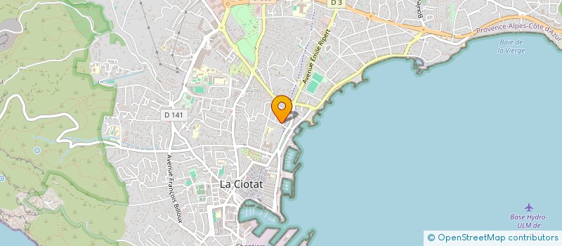 localisation de l'entreprise MADAME CYRILLE COUDERC à LA CIOTAT