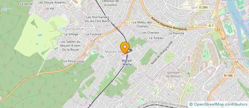 localisation de l'entreprise MADAME CYRILLE DEBOURAYNE  MAREIL-MARLY