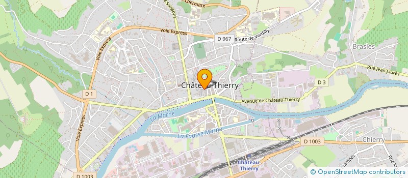 localisation de l'entreprise MADAME CYRILLE GROSS à CHATEAU-THIERRY