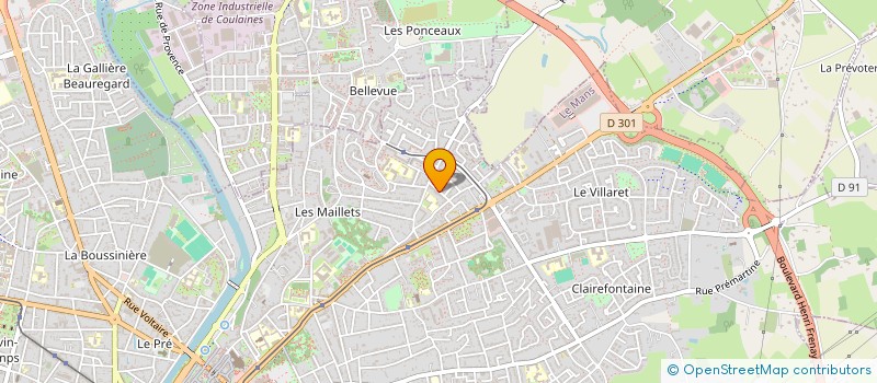 localisation de l'entreprise MADAME CYRILLE LORY  LE MANS