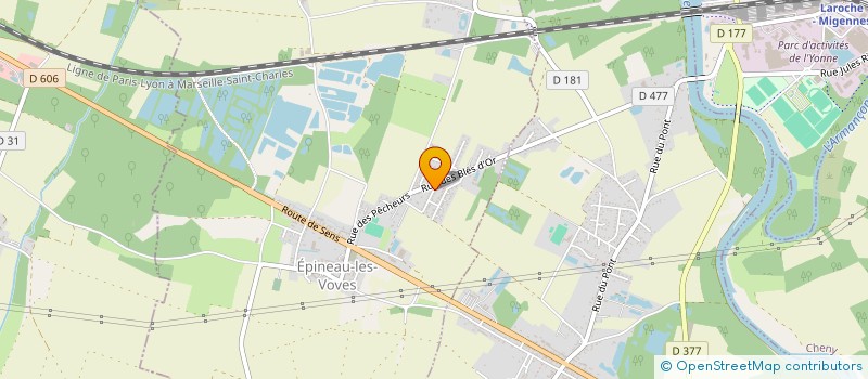 localisation de l'entreprise MADAME CYRILLE MONTEIL  EPINEAU-LES-VOVES