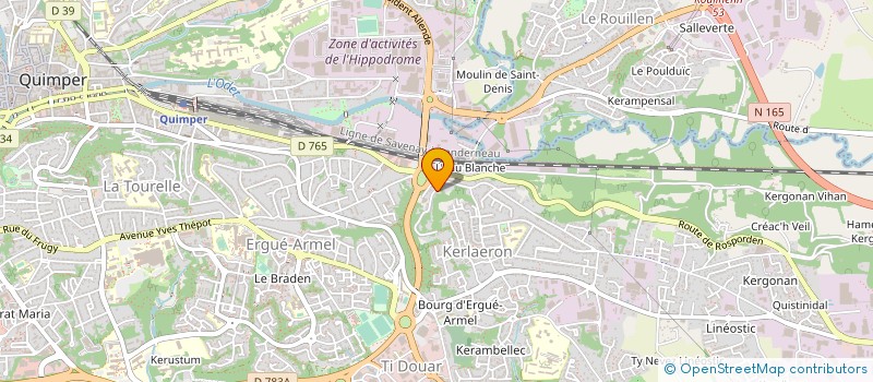 localisation de l'entreprise MADAME CYRILLE PESSIN à QUIMPER