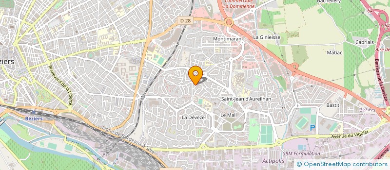 localisation de l'entreprise MADAME CYRILLE TIRARD  BEZIERS