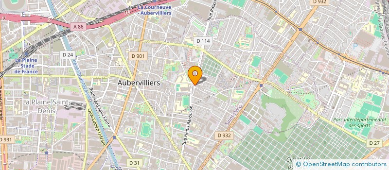 localisation de l'entreprise MADAME CYSSILIA KACIMI  AUBERVILLIERS