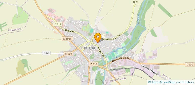 localisation de l'entreprise MADAME D DEGRAEVE à BRETEUIL