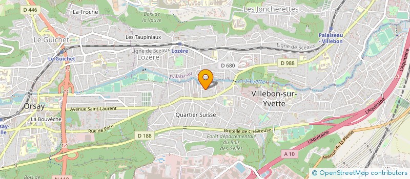 localisation de l'entreprise MADAME D DUBREUIL à VILLEBON-SUR-YVETTE