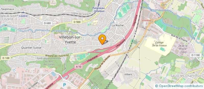 localisation de l'entreprise MADAME D'JAMILA DAS NEVES FERREIRA ALVES  VILLEBON-SUR-YVETTE