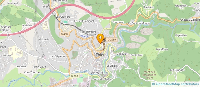 localisation de l'entreprise MADAME D PELEY à THIERS