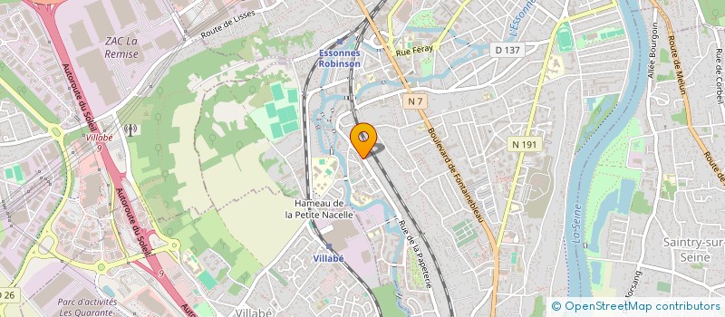 localisation de l'entreprise MADAME D-YKA MORISSEAU à CORBEIL-ESSONNES