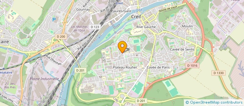 localisation de l'entreprise MADAME DABEL TRAORE  CREIL