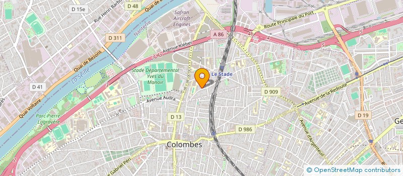 localisation de l'entreprise MADAME DABIHEY KOUASSI à COLOMBES