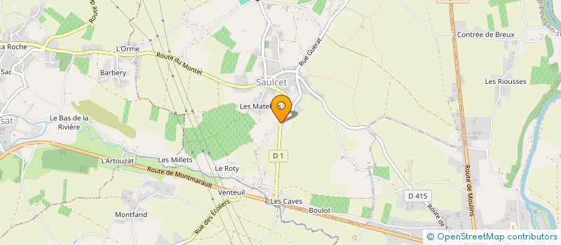 localisation de l'entreprise MADAME DAENA DAGO  SAULCET