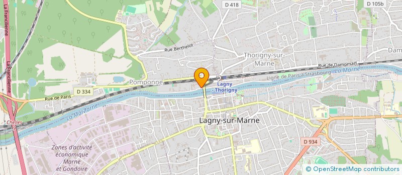 localisation de l'entreprise MADAME DAGMARA DAKHAEVA  POMPONNE