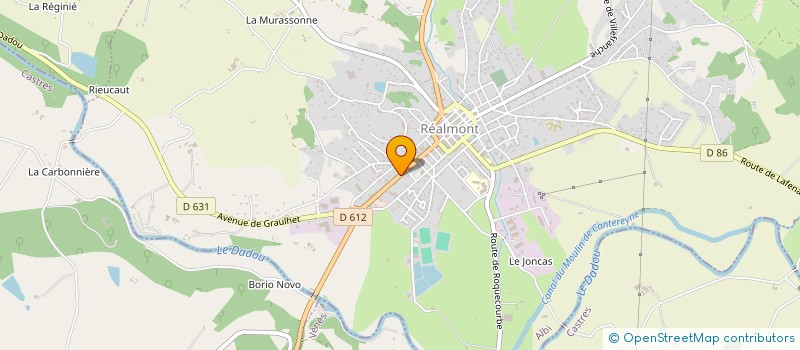 localisation de l'entreprise MADAME DAHBIA ALLOUACHE à REALMONT