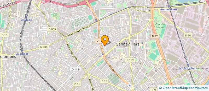 localisation de l'entreprise MADAME DAHBIA BENCHABANE  GENNEVILLIERS