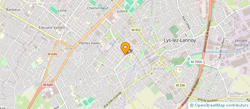 localisation de l'entreprise MADAME DAHBIA GUERRACHE  HEM