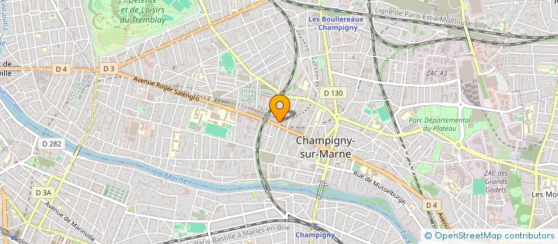 localisation de l'entreprise MADAME DAHBIA LAHLAH à CHAMPIGNY-SUR-MARNE