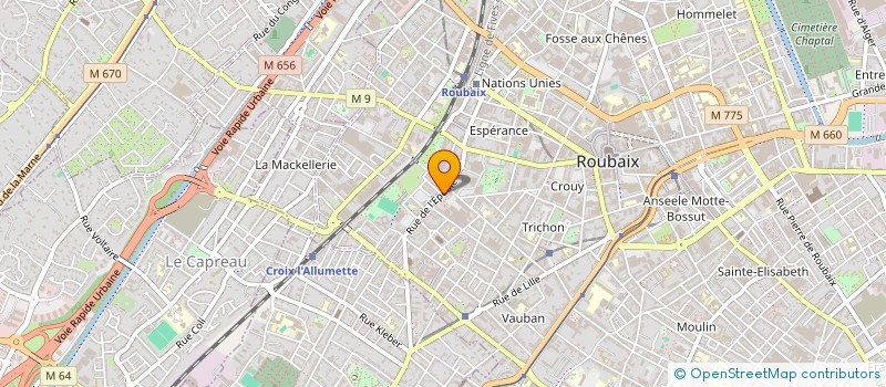 localisation de l'entreprise MADAME DAHBIA LOUNAS à ROUBAIX