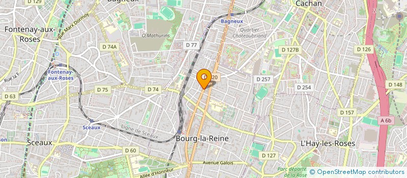 localisation de l'entreprise MADAME DAHBIA MAMMOU à BOURG-LA-REINE