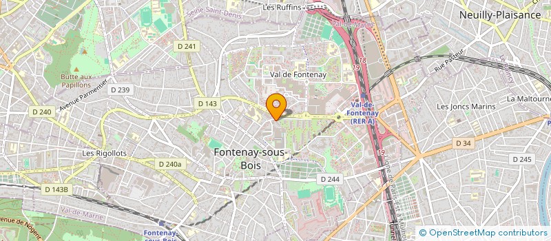 localisation de l'entreprise MADAME DAHBIA MELLAB  FONTENAY-SOUS-BOIS