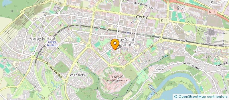 localisation de l'entreprise MADAME DAHIRA PADIOUDJOUMANE  CERGY