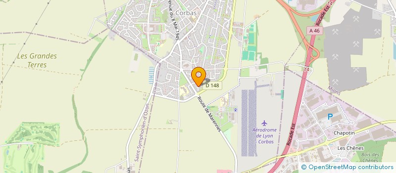 localisation de l'entreprise MADAME DAHLIA RABE à CORBAS