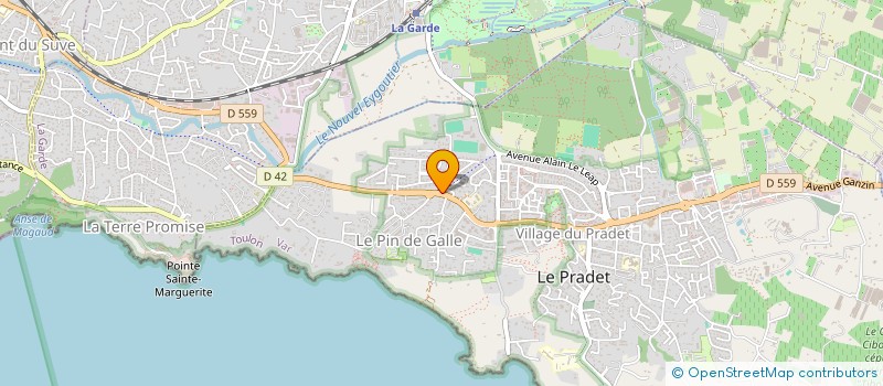 localisation de l'entreprise MADAME DAHLIA ROMDHANI à LE PRADET
