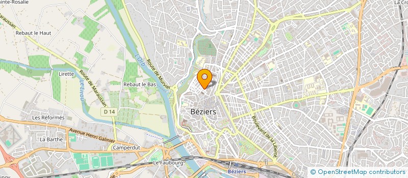 localisation de l'entreprise MADAME DAILLANA PAIGERAC  BEZIERS