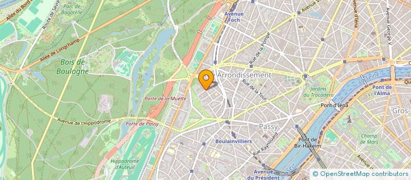 localisation de l'entreprise MADAME DAILLY DE LATTRE  PARIS