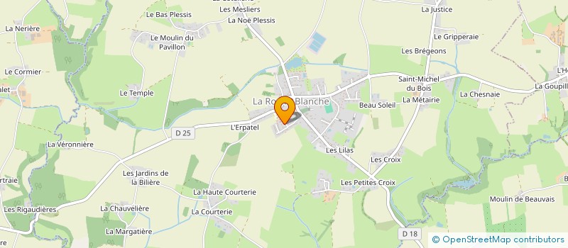 localisation de l'entreprise MADAME DAISY BOURDON  LA ROCHE-BLANCHE