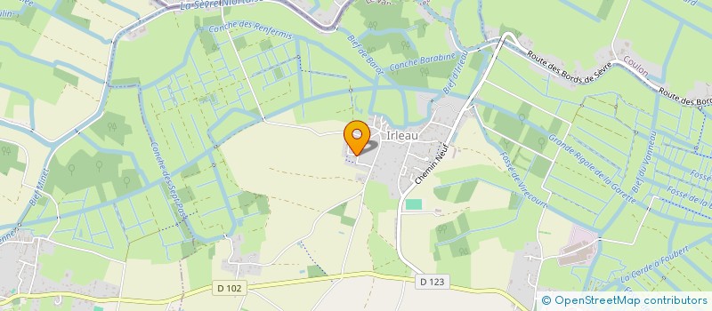 localisation de l'entreprise MADAME DAISY CORBINAUD  LE VANNEAU-IRLEAU