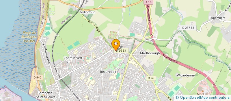 localisation de l'entreprise MADAME DAISY HEMBERT  BOULOGNE-SUR-MER