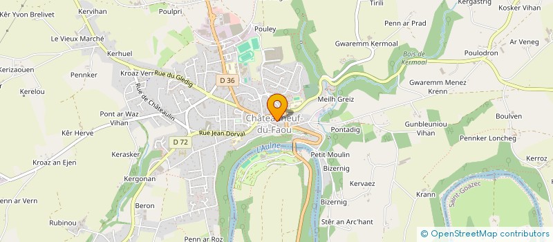 localisation de l'entreprise MADAME DAISY MAGDAY à CHATEAUNEUF-DU-FAOU