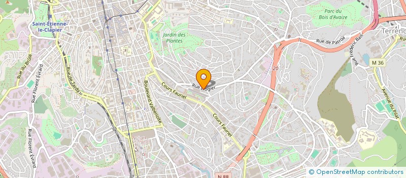 localisation de l'entreprise MADAME DAISY PERBET  SAINT-ETIENNE