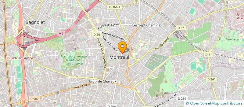 localisation de l'entreprise MADAME DAISYMARA SOARES FALCAO EVANGELISTA à MONTREUIL