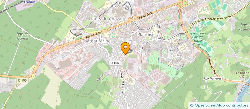 localisation de l'entreprise MADAME DAJANA MUCLLARI à BESANCON