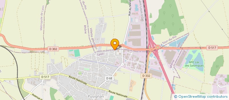 localisation de l'entreprise MADAME DALENDA SALEM  PUSIGNAN