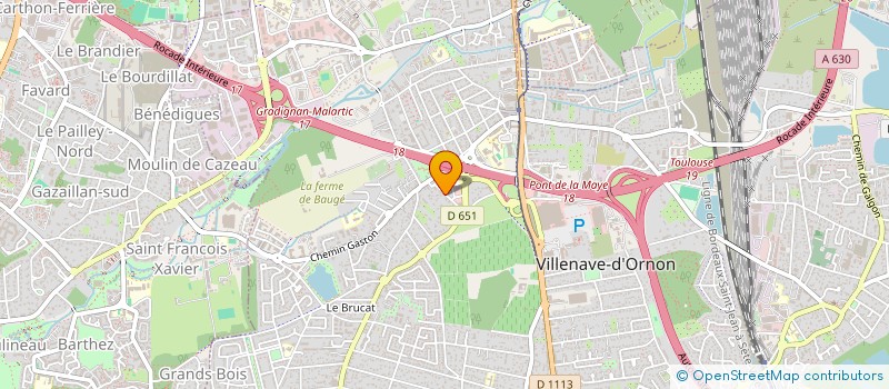 localisation de l'entreprise MADAME DALHIA BISSAOUE  VILLENAVE-D'ORNON