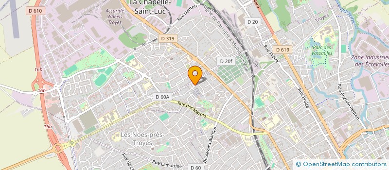 localisation de l'entreprise MADAME DALHILA RACHDI à TROYES