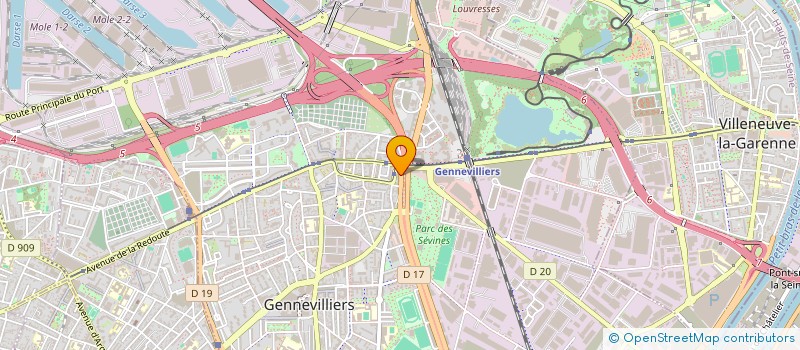 localisation de l'entreprise MADAME DALIA MOHRI à GENNEVILLIERS