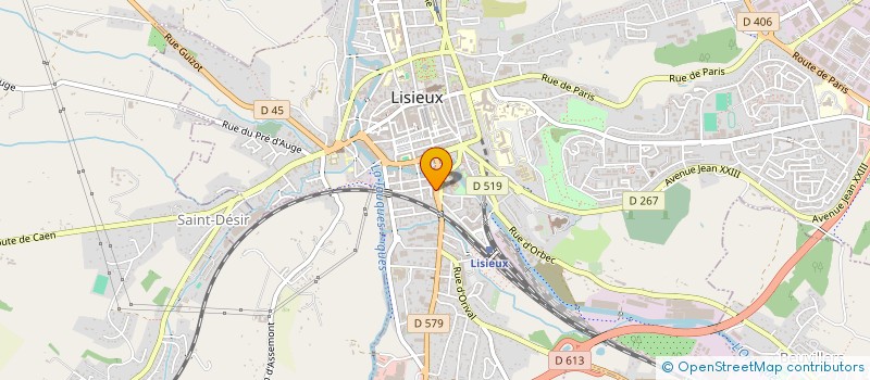 localisation de l'entreprise MADAME DALIA OUANGO  LISIEUX